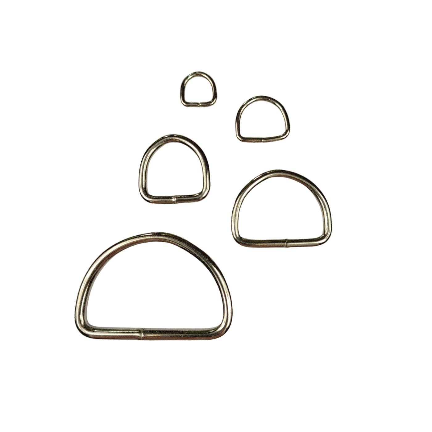 Półkola metalowe; D-ring 10 (Nikiel)